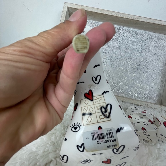 Aldo Brandii Valentines Milk Kiss Limited Edition Stiletto Heels EUC Size 8.5 - Picture 7 of 9